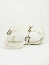 CHRISTIAN DIOR LEATHER BAG WITH SILVER HARDWARE