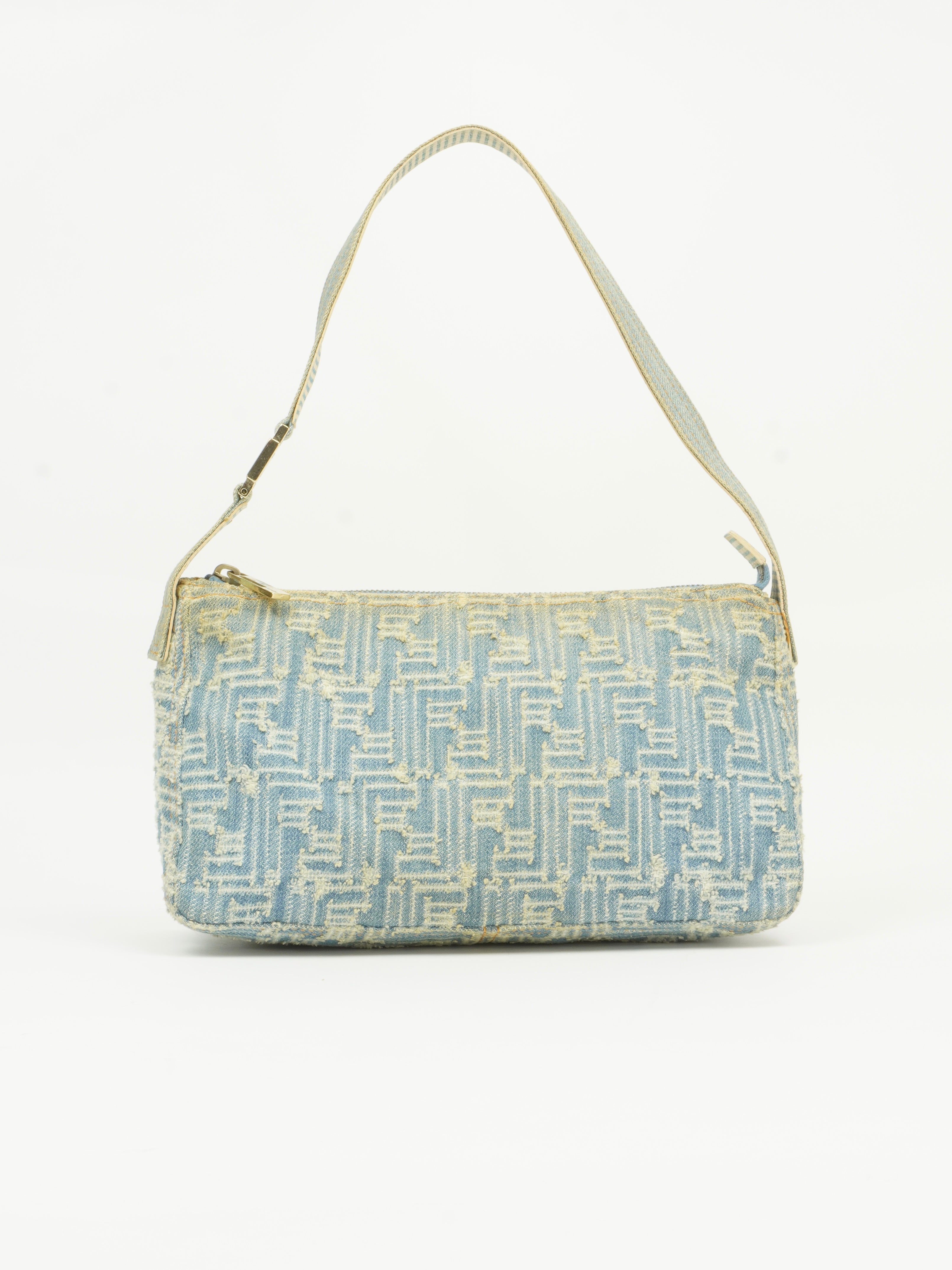 FENDI DENIM ZUCCA SHOULDER BAG