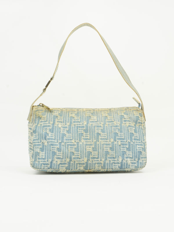 FENDI DENIM ZUCCA SHOULDER BAG