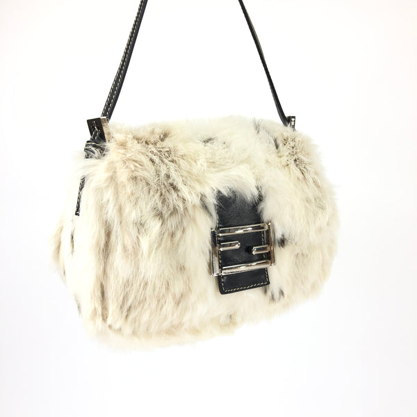 FENDI FUR BAGUETTE BAG