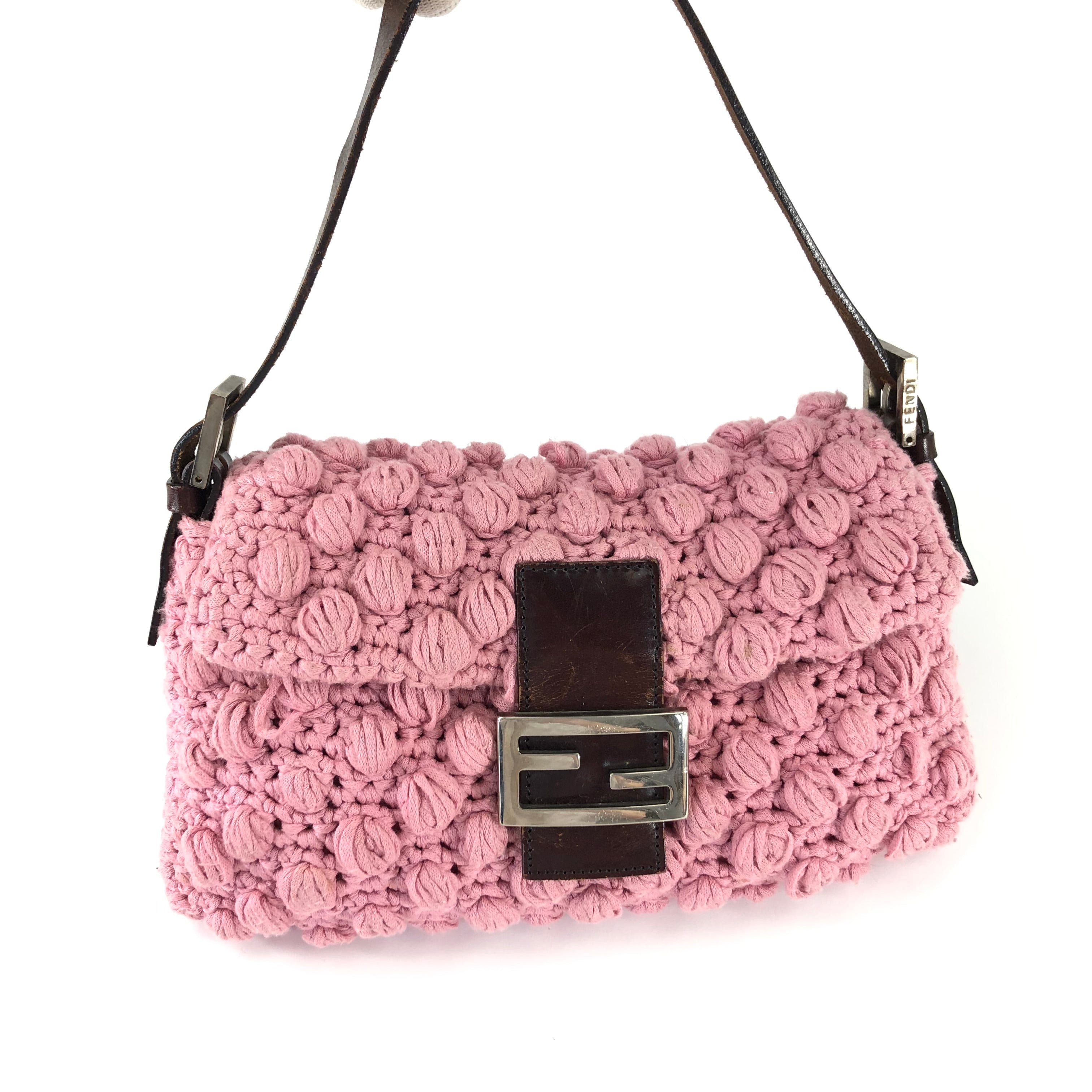 FENDI CROCHET BAGUETTE BAG