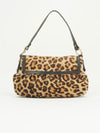 FENDI LEOPARD PRINT PONY HAIR BAG