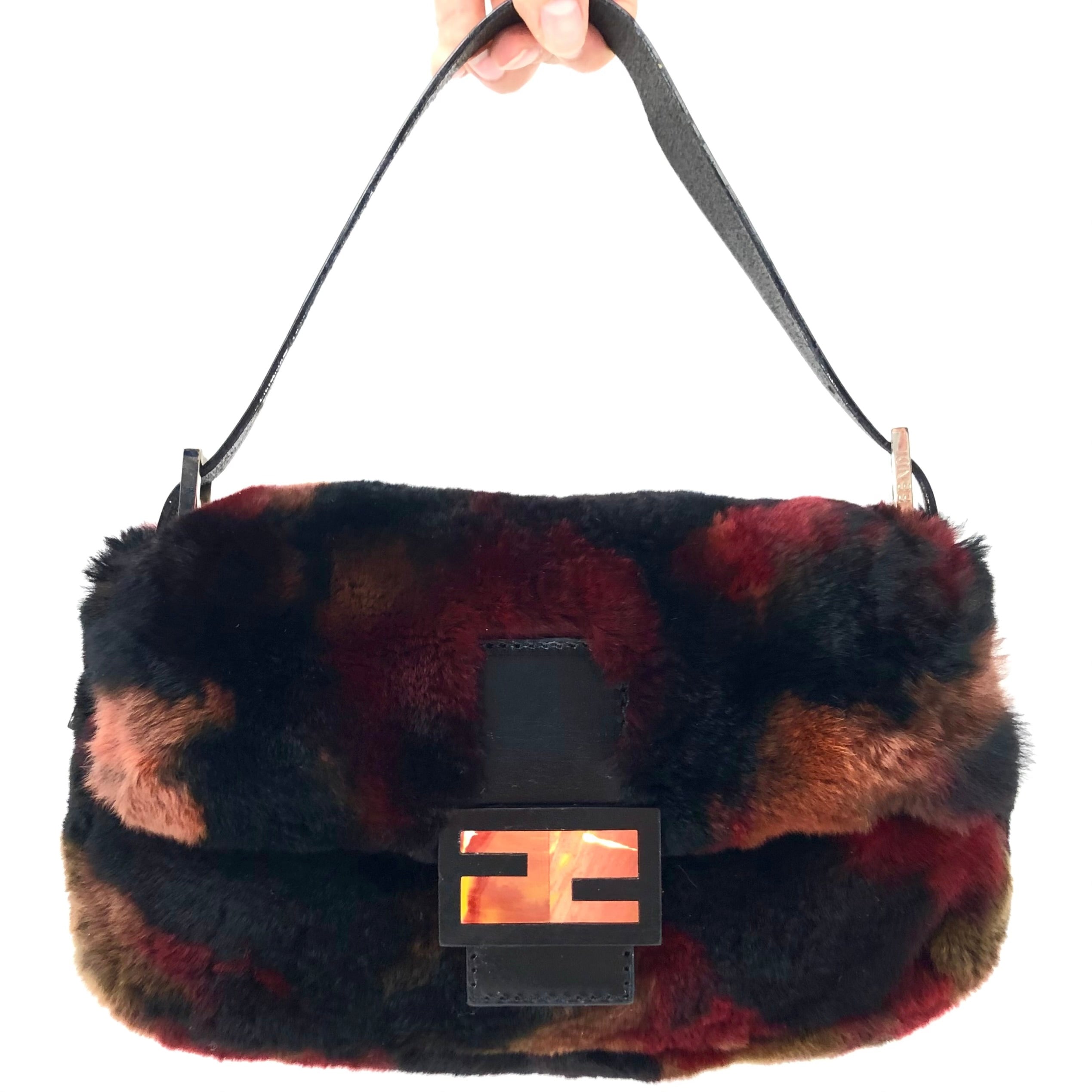 FENDI FUR BAGUETTE BAG