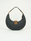 CHRISTIAN DIOR DENIM CRESCENT BAG