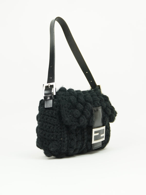 FENDI CASHMERE WOOL BAGUETTE