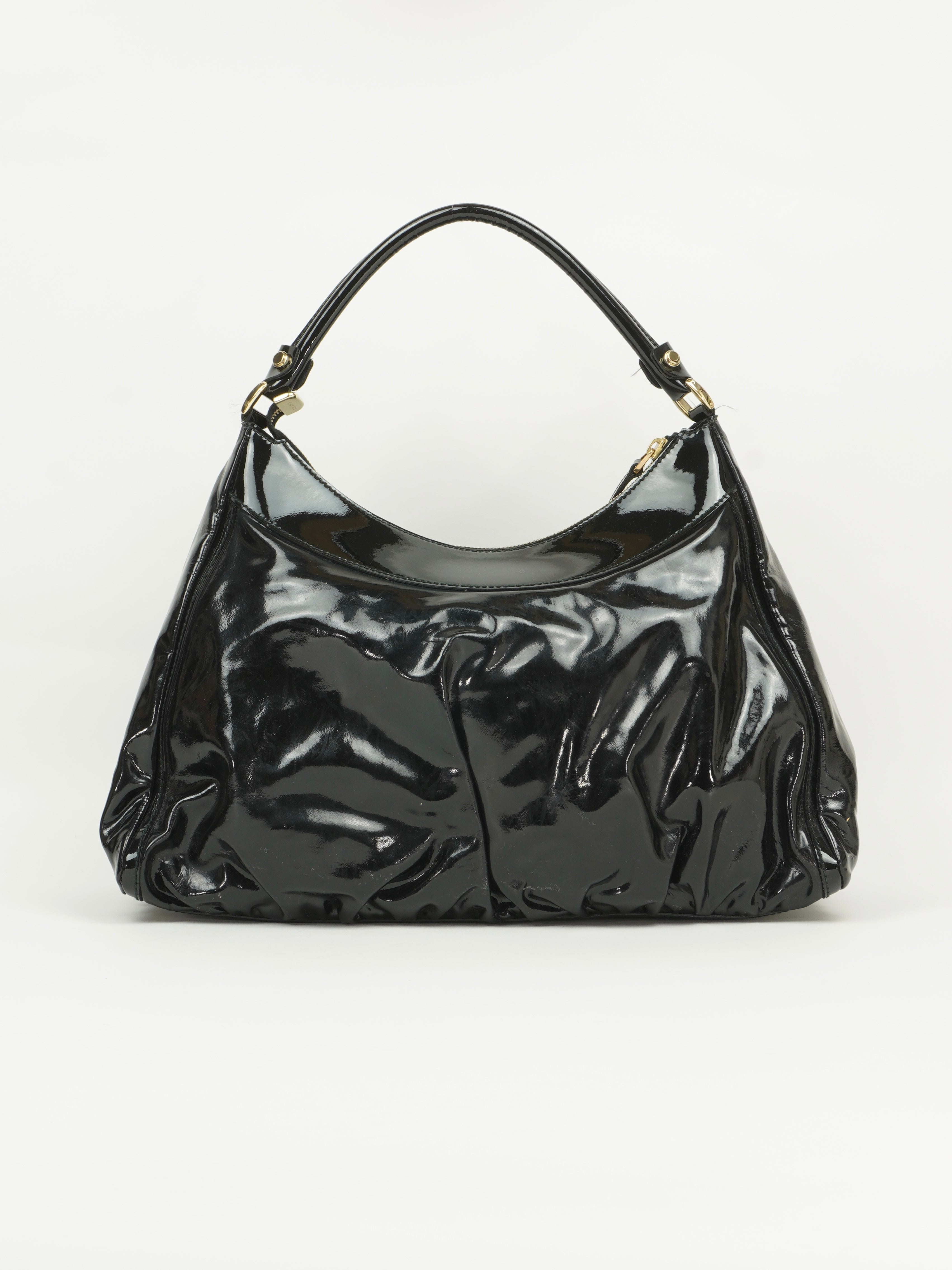 GUCCI PATENT LEATHER ABBEY BAG