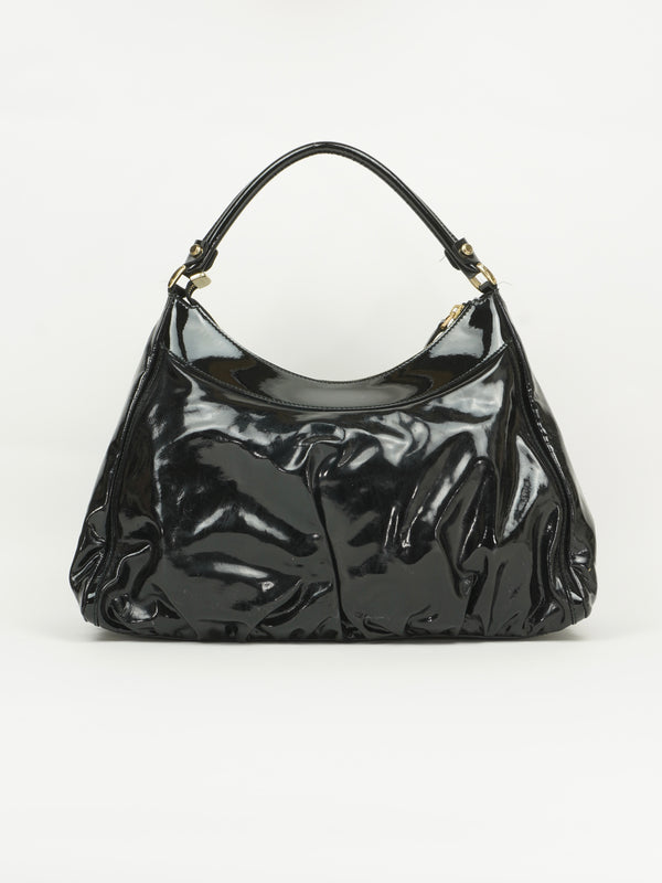 GUCCI PATENT LEATHER ABBEY BAG
