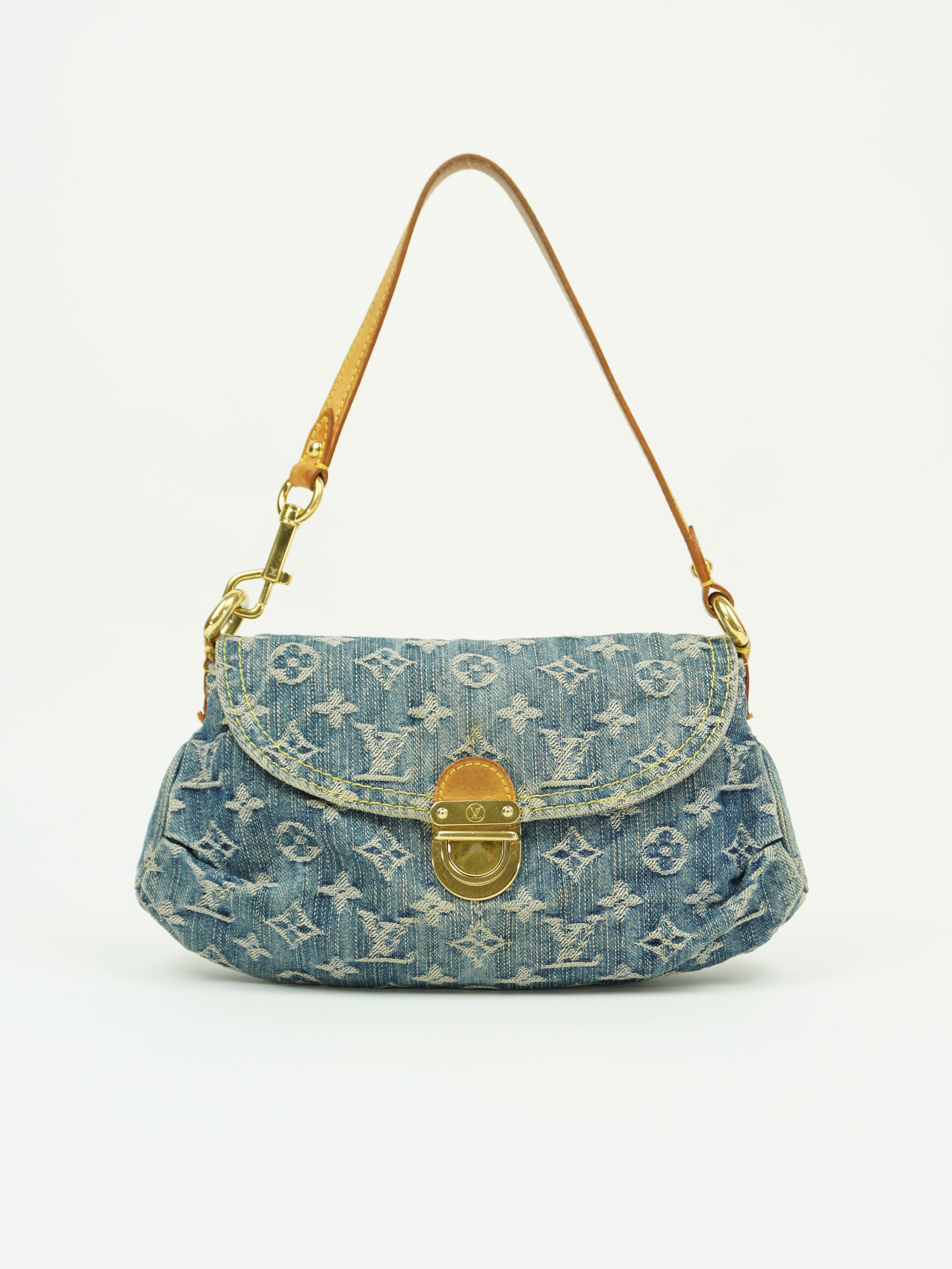 LOUIS VUITTON DENIM PLEATY BAG