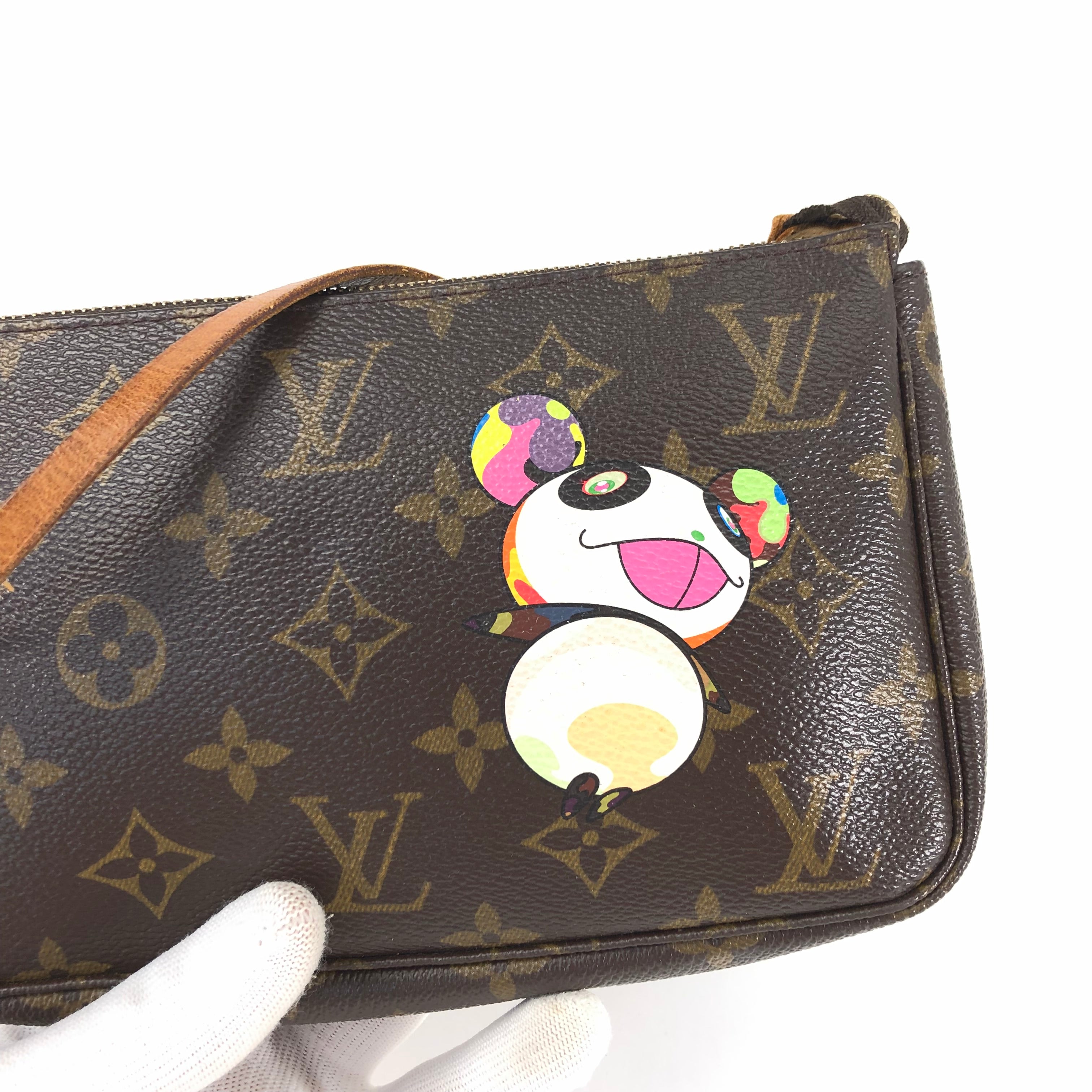 LOUIS VUITTON TAKASHI MURAKAMI PANDA POCHETTE BAG