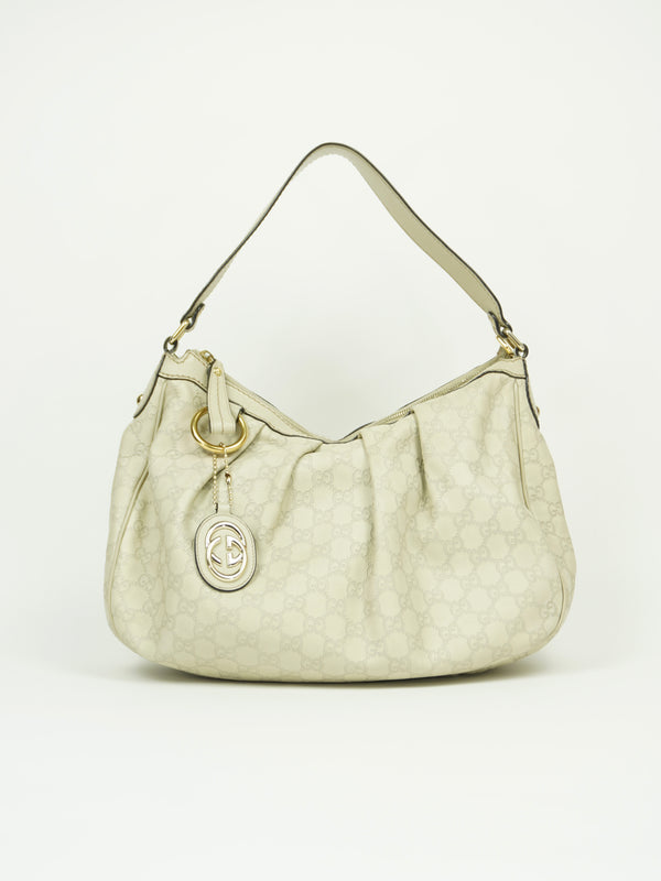 GUCCI MONOGRAM LEATHER BAG