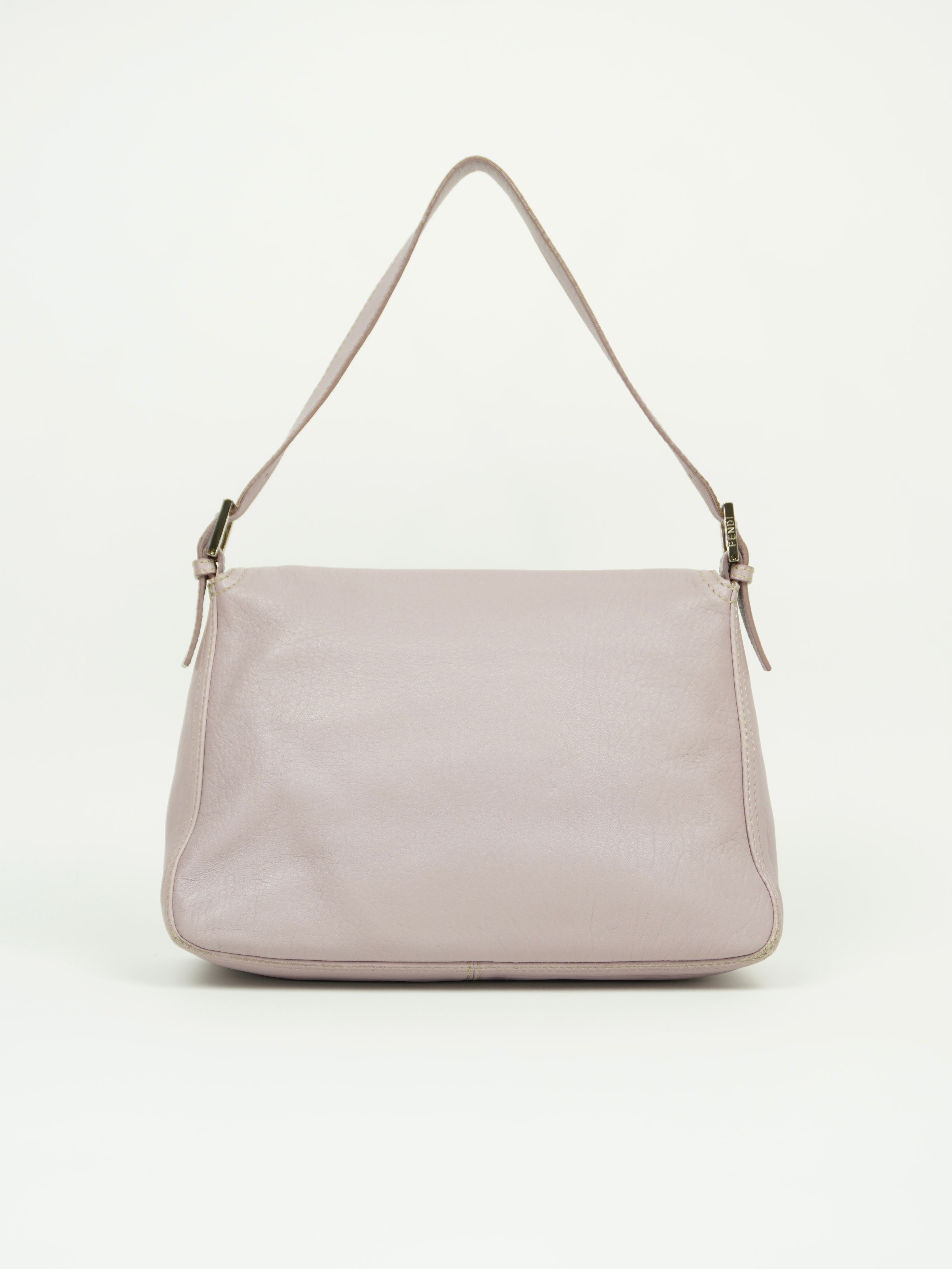 FENDI MAMA LILAC LEATHER BAGUETTE