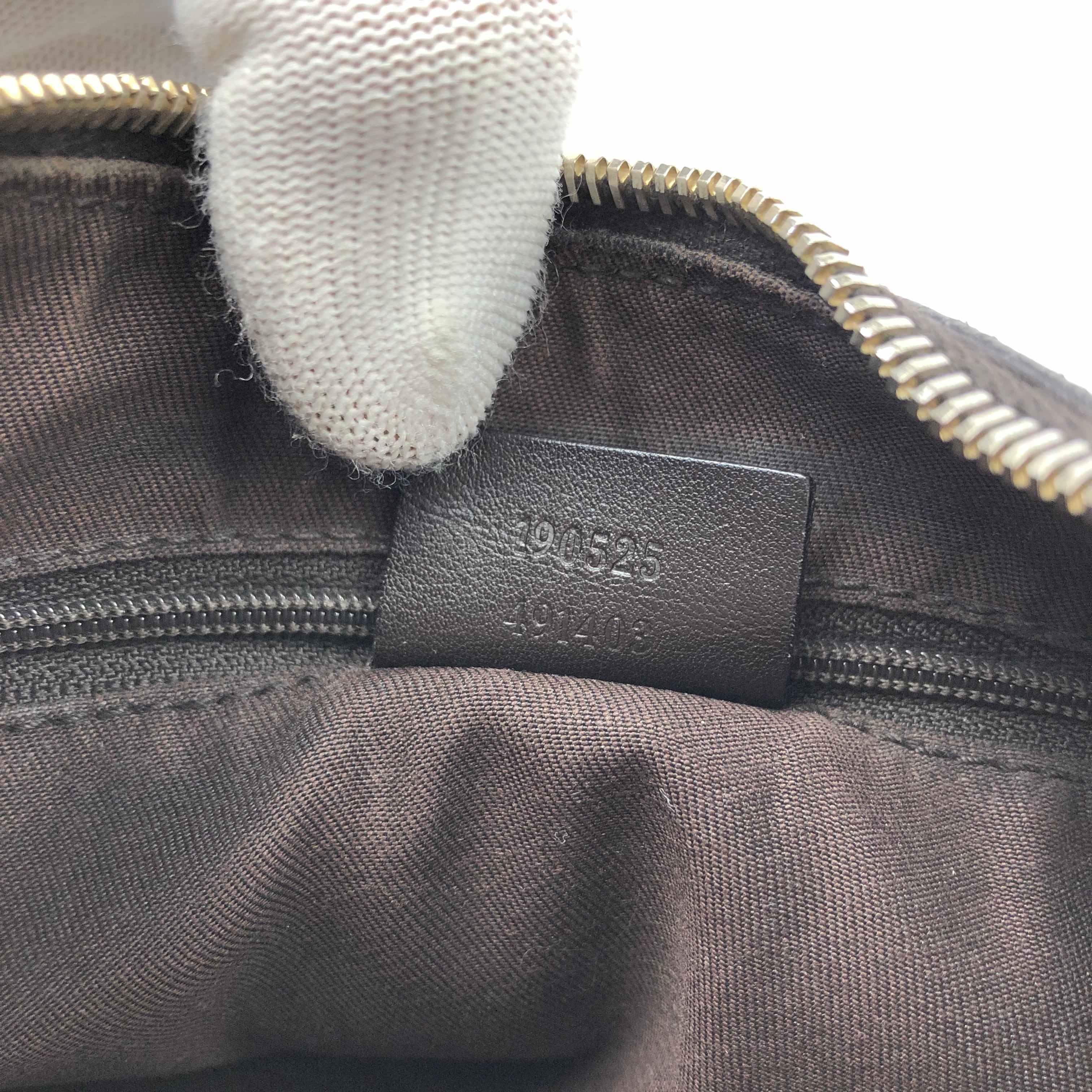 GUCCI ABBEY MONOGRAM SHOULDER BAG