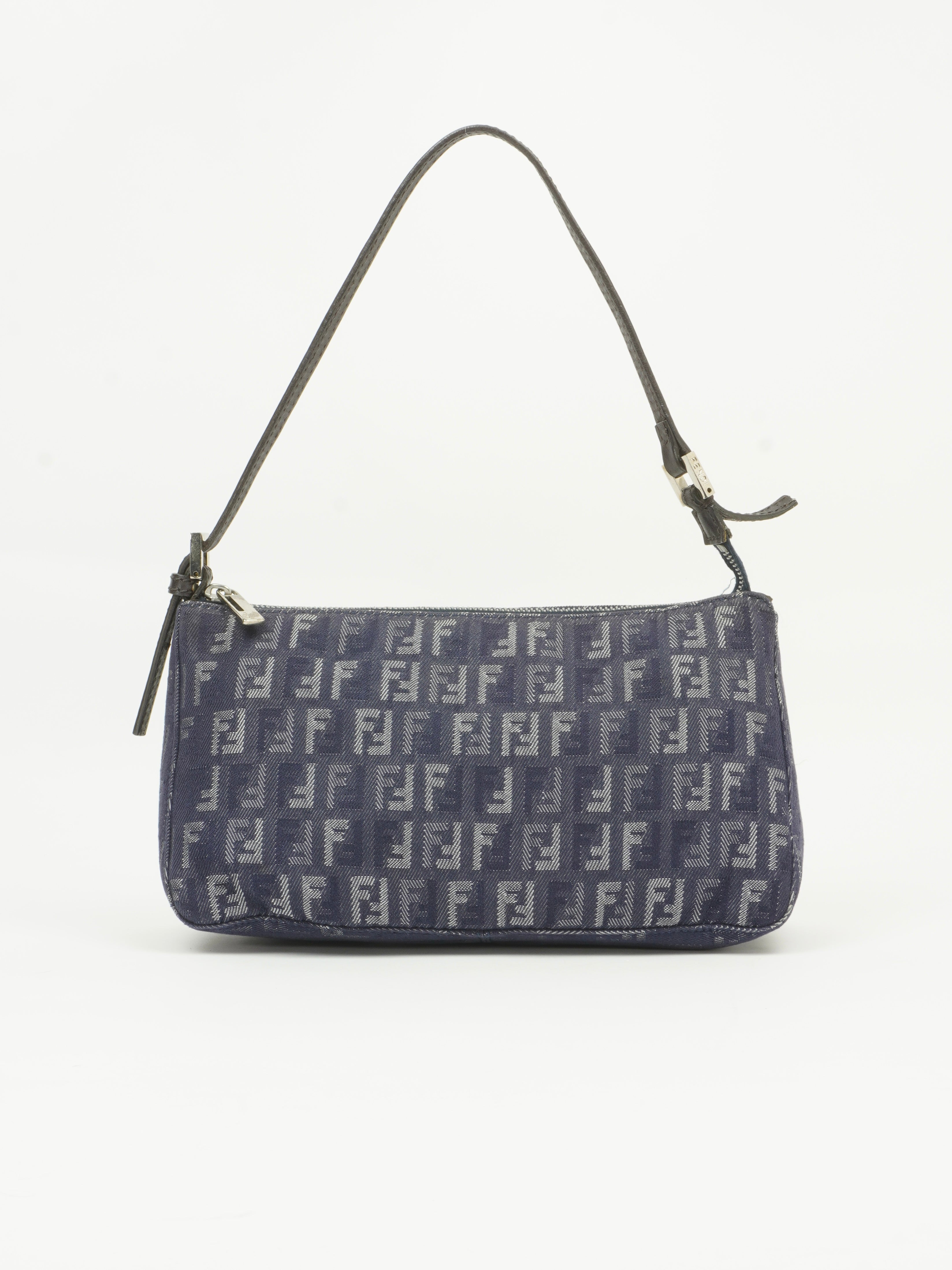 FENDI DENIM ZUCCA SHOULDER BAG