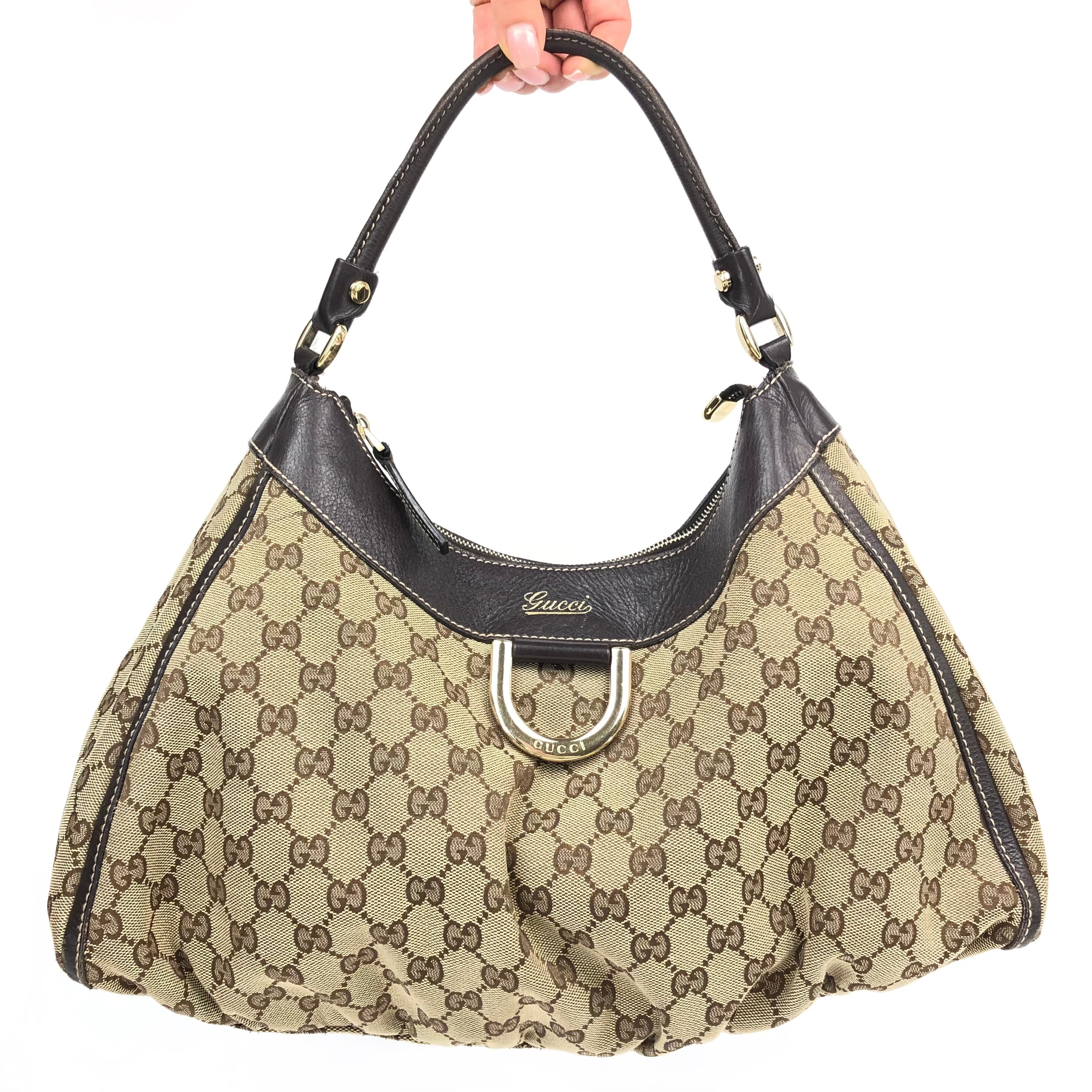 Gucci Monogram Abbey Shoulder Bag