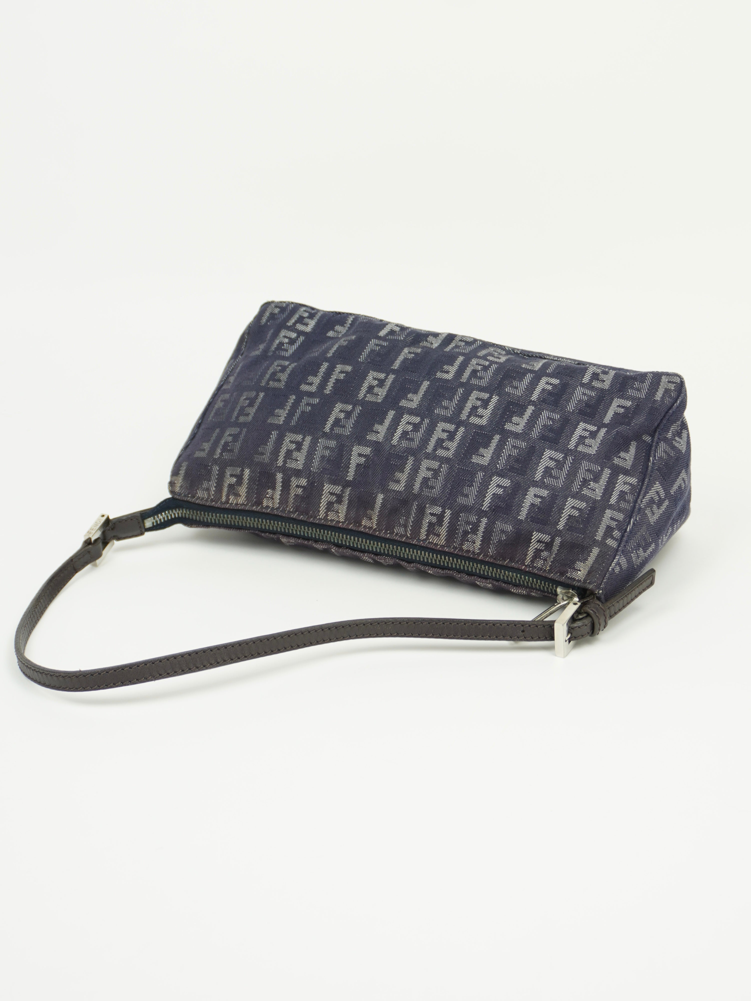 FENDI DENIM ZUCCA SHOULDER BAG