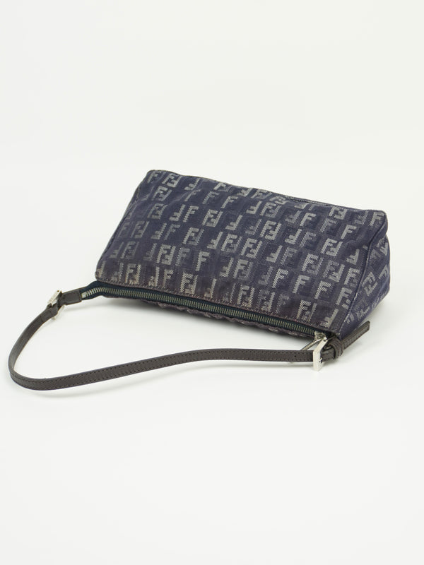 FENDI DENIM ZUCCA SHOULDER BAG