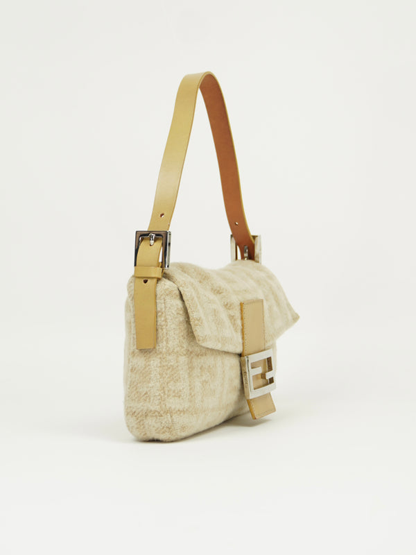 FENDI CASHMERE WOOL BAGUETTE