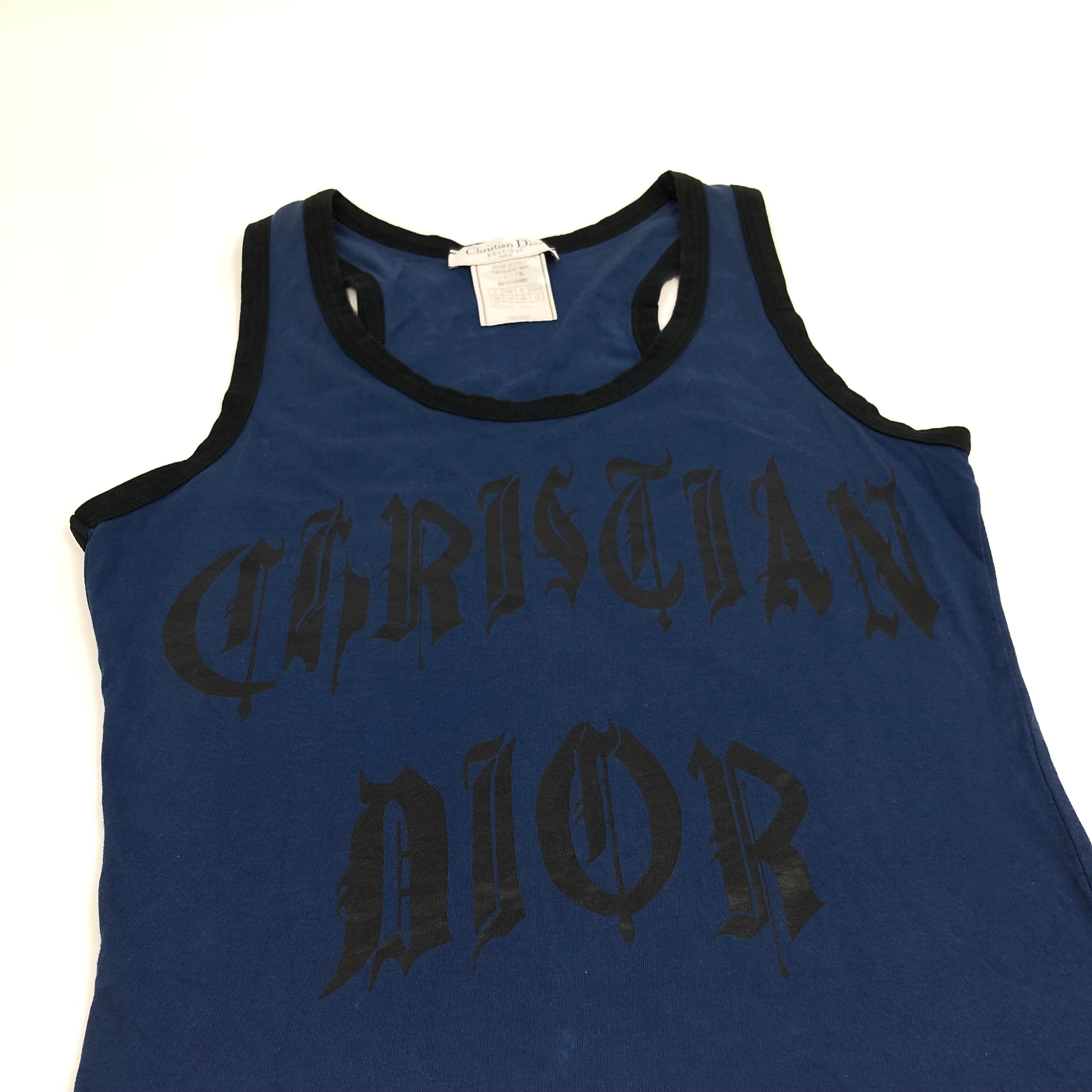 Christian Dior Gothic Print Top