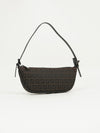 FENDI ZUCCA CRESCENT SHOULDER BAG