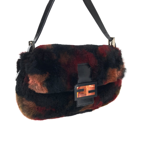 FENDI FUR BAGUETTE BAG