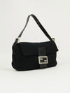 FENDI DIAMANTÉ CASHMERE BAGUETTE WITH LIZARD TRIM