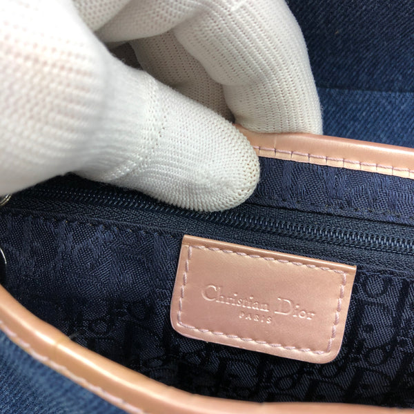 Christian Dior Denim Saddle Bag