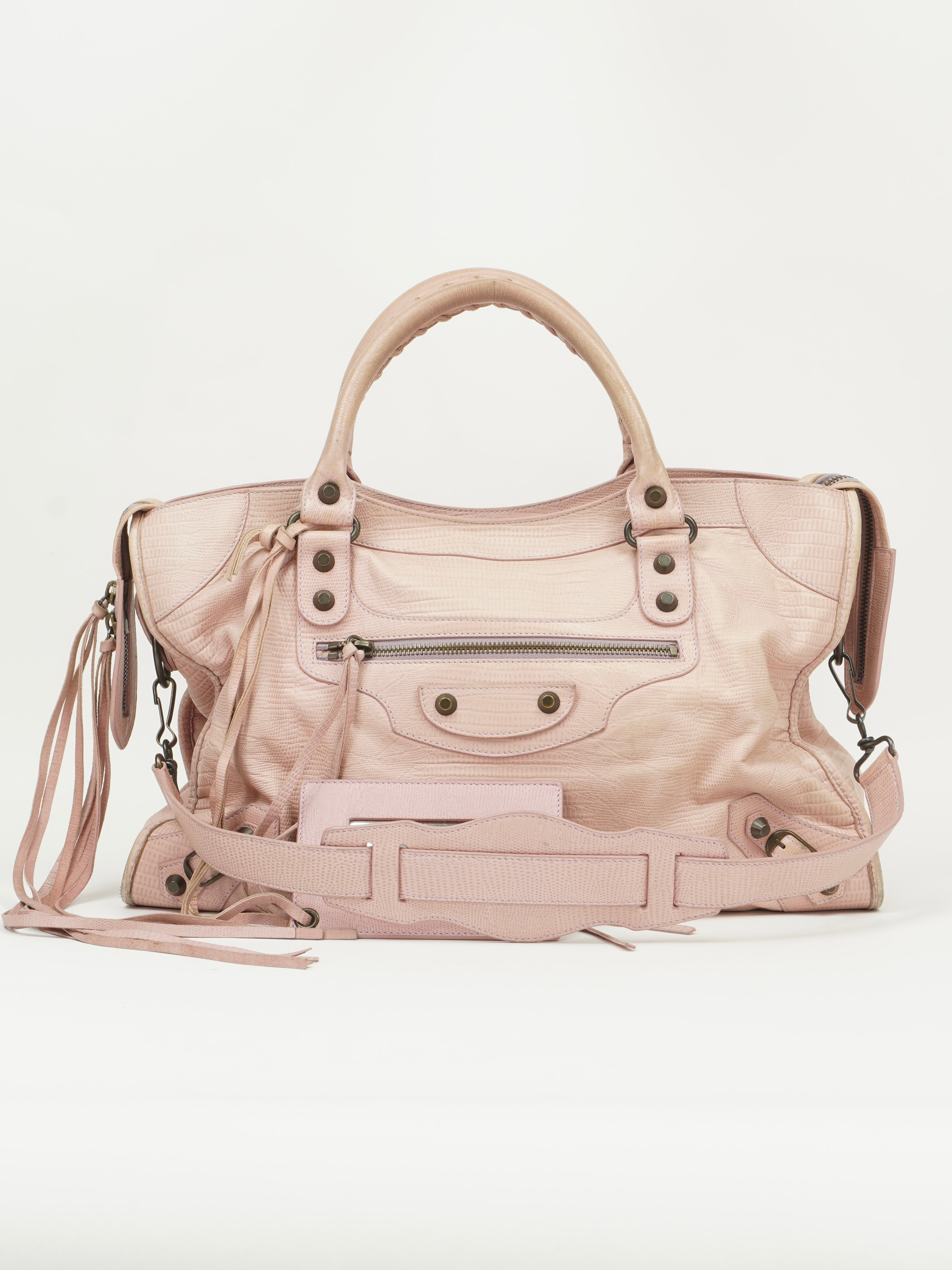 BALENCIAGA LIZARD EMBOSSED CITY BAG SPECIAL EDITION