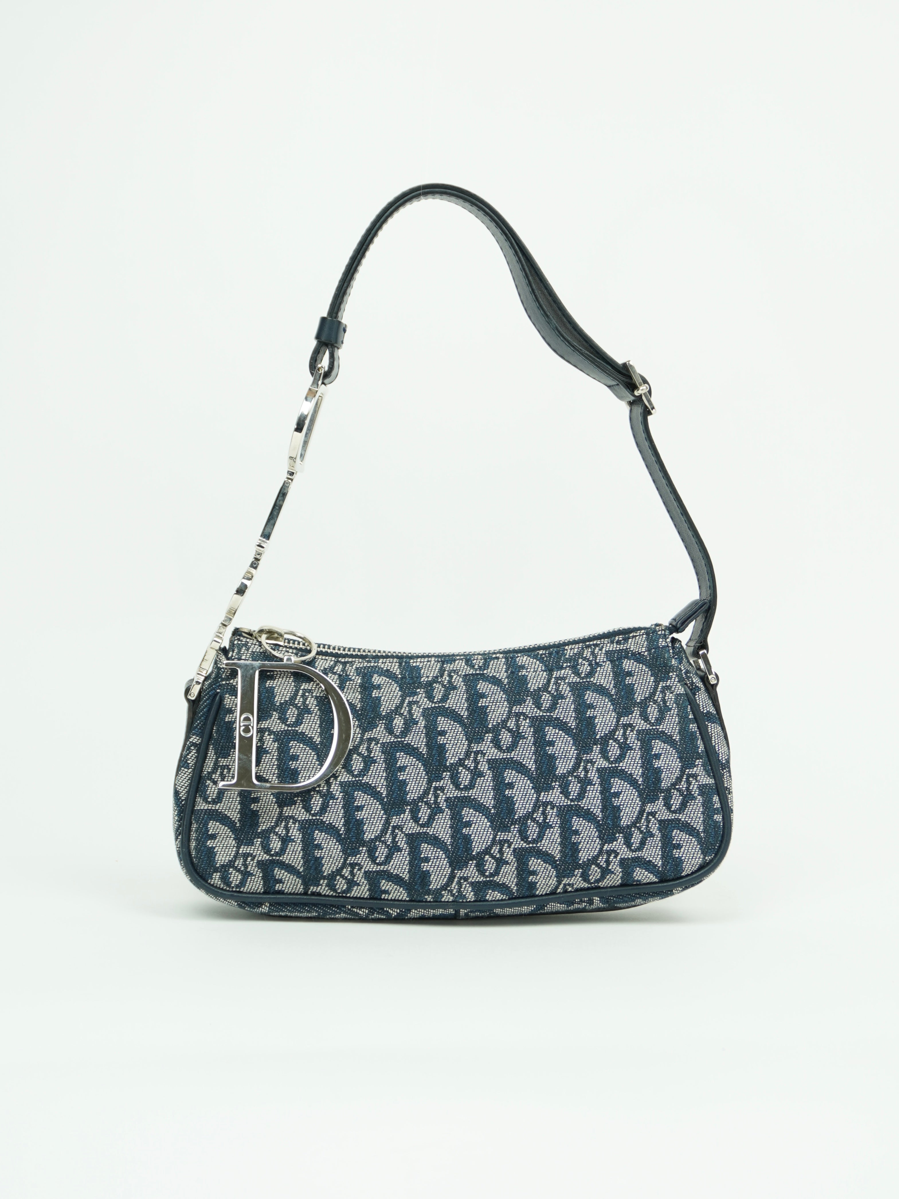 CHRISTIAN DIOR BAG WITH SILVER HARDWARE