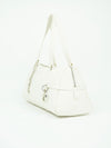 CHRISTIAN DIOR LEATHER BAG WITH SILVER HARDWARE