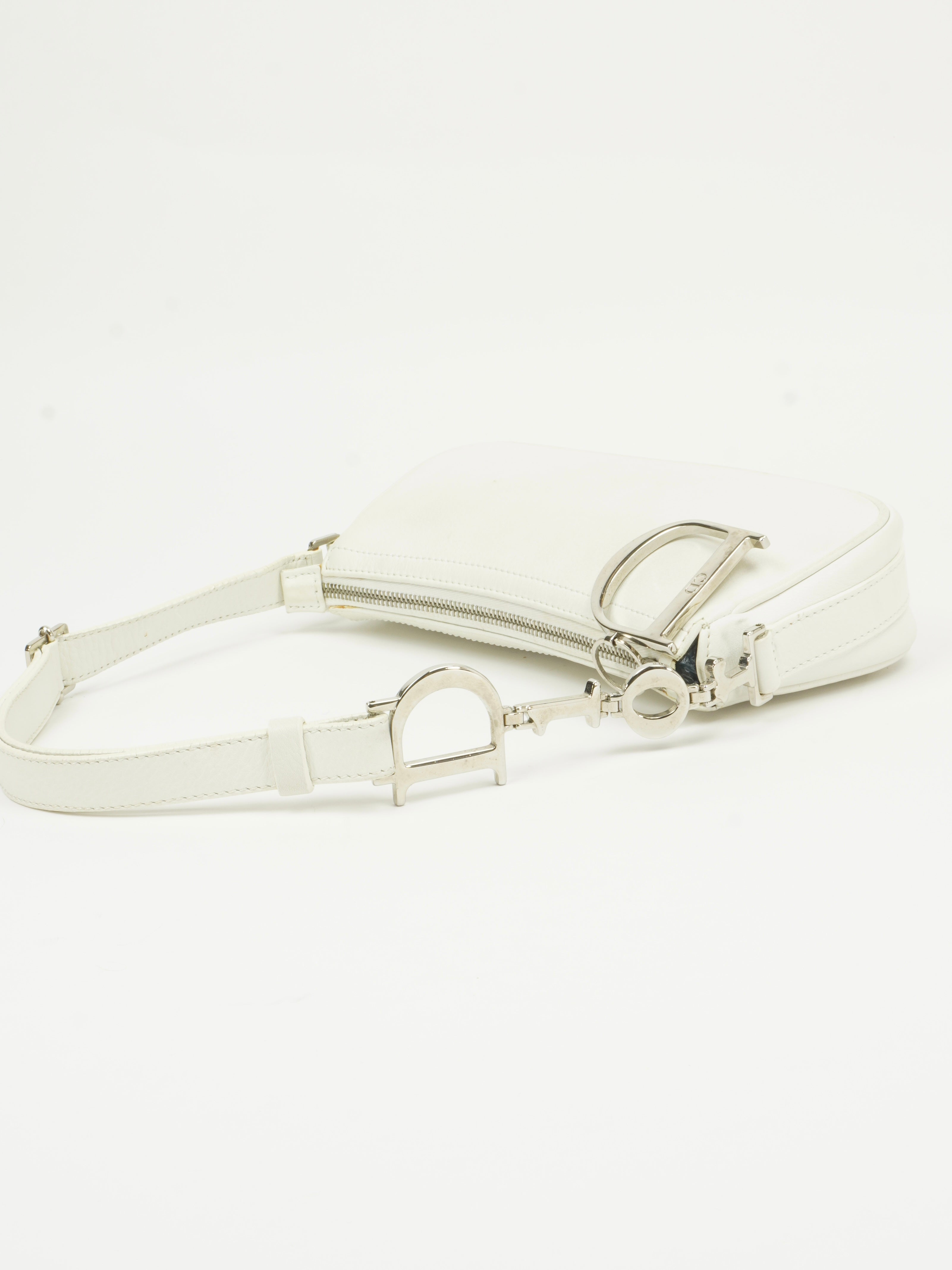 CHRISTIAN DIOR BAG WITH SILVER HARDWARE