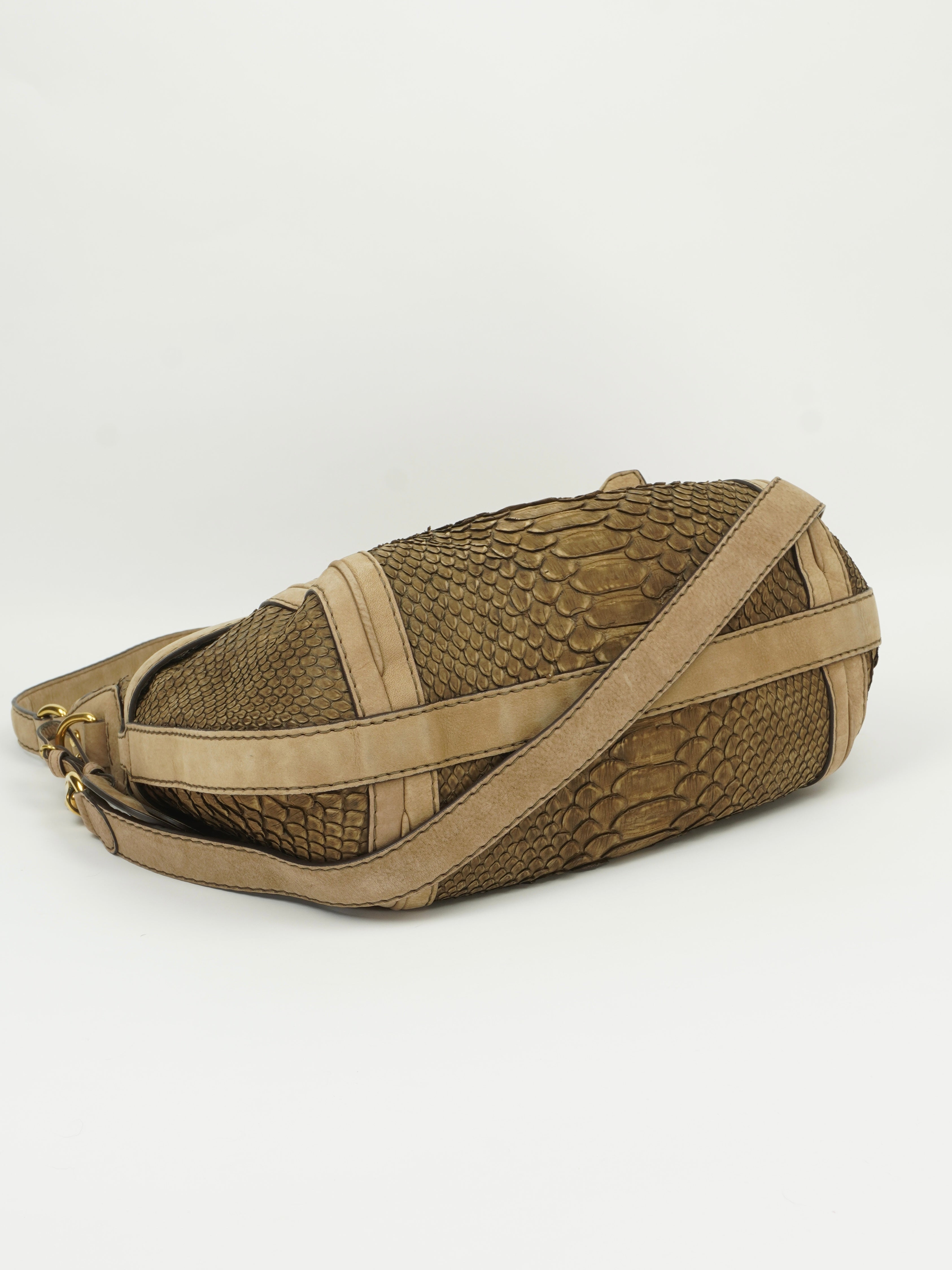 GUCCI SNAKESKIN HOBO BAG