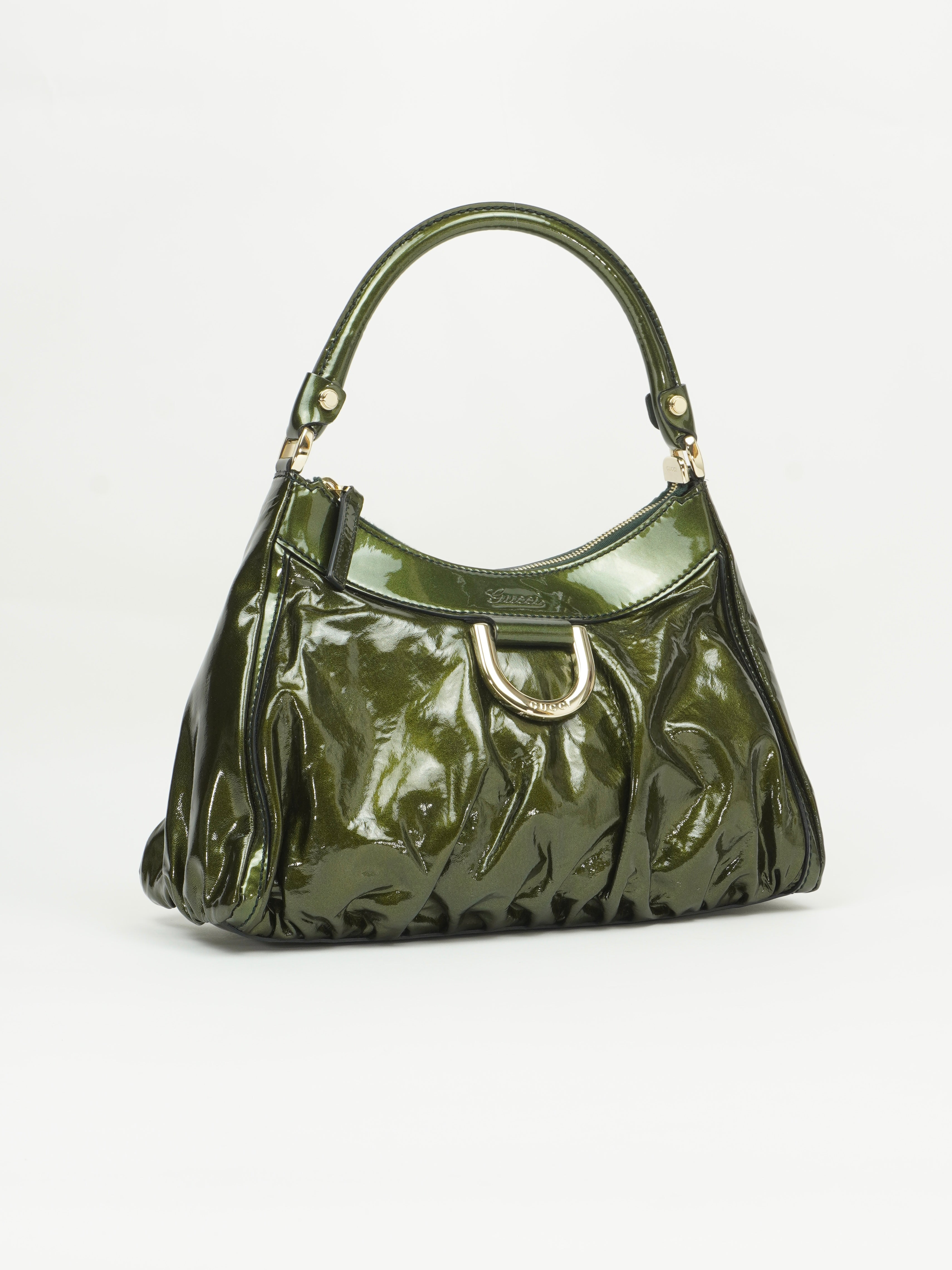 GUCCI PATENT LEATHER ABBEY BAG