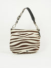 PRADA ZEBRA PRINT CAVALLINO HOBO BAG