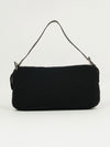 FENDI DIAMANTÉ CASHMERE BAGUETTE WITH LIZARD TRIM