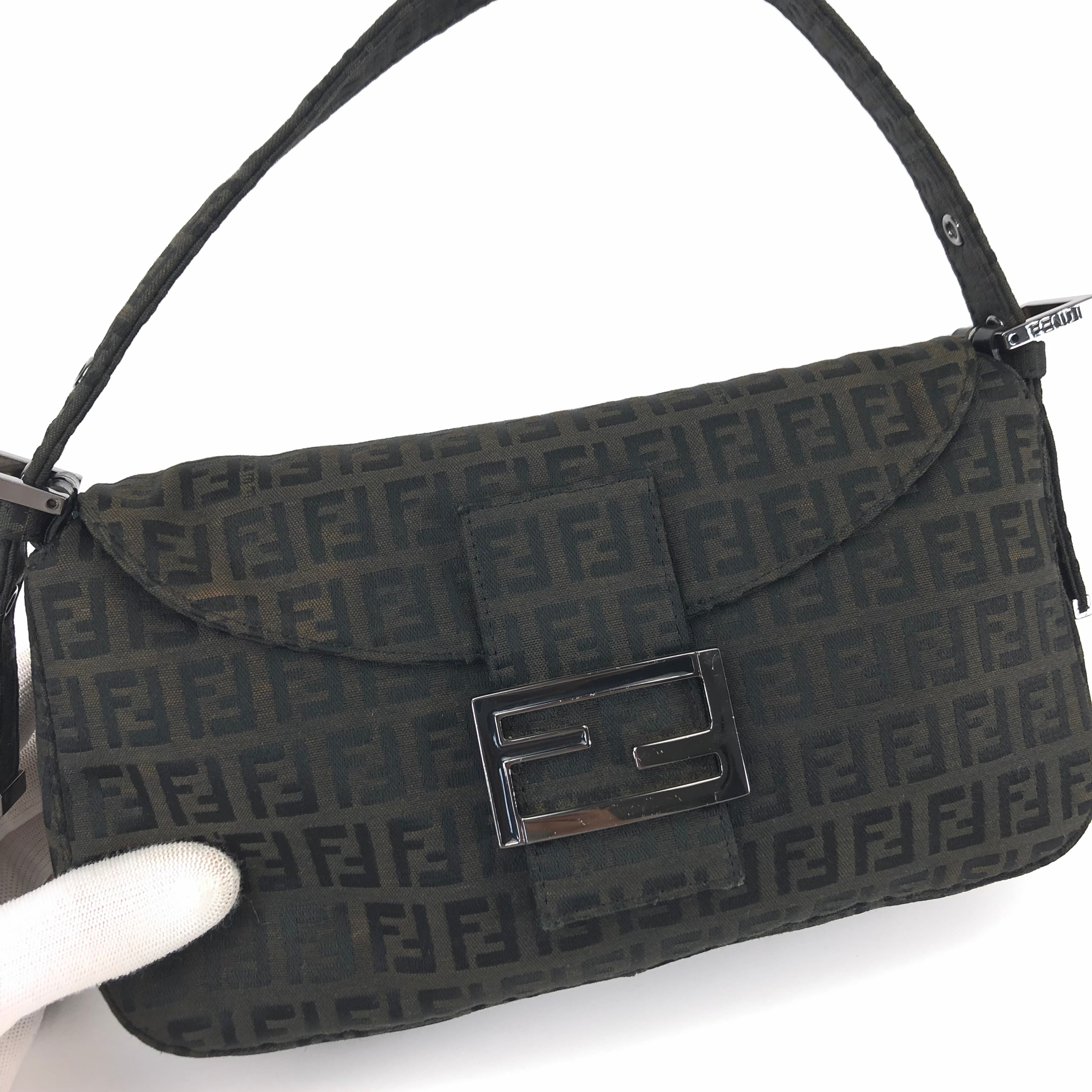 Fendi Zucca Baguette Bag