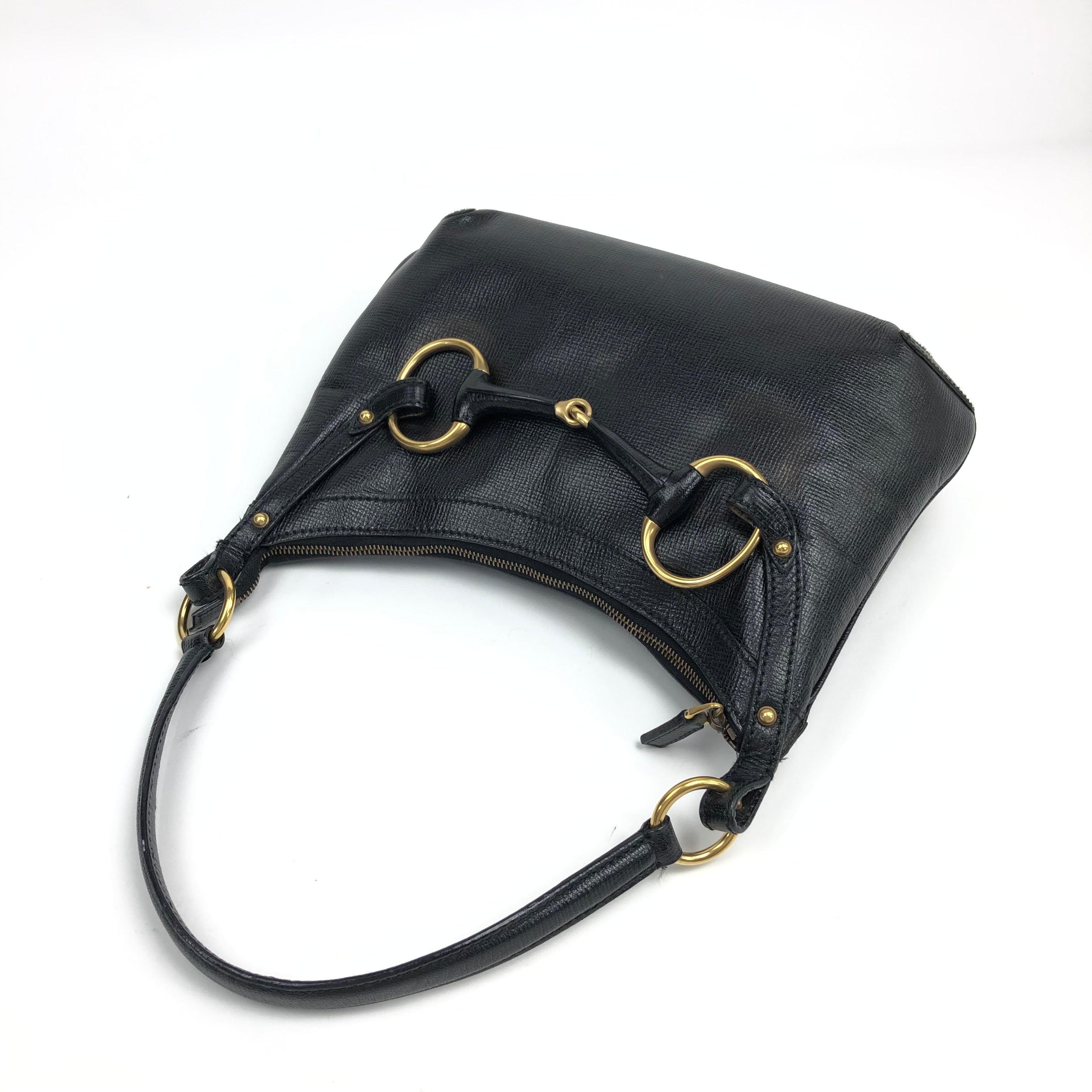 GUCCI HORSEBIT TOM FORD LEATHER SHOULDER BAG