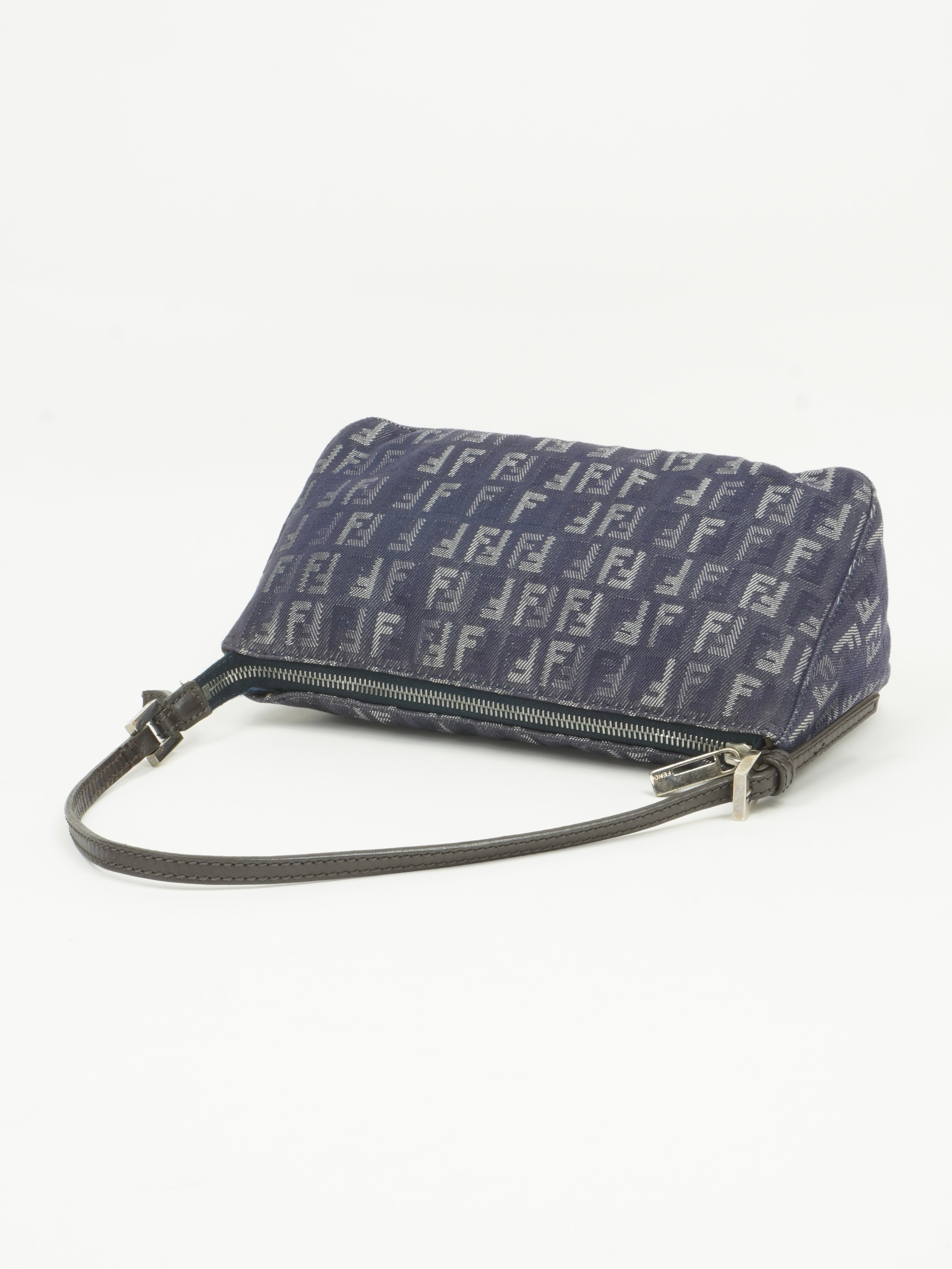FENDI DENIM ZUCCA SHOULDER BAG