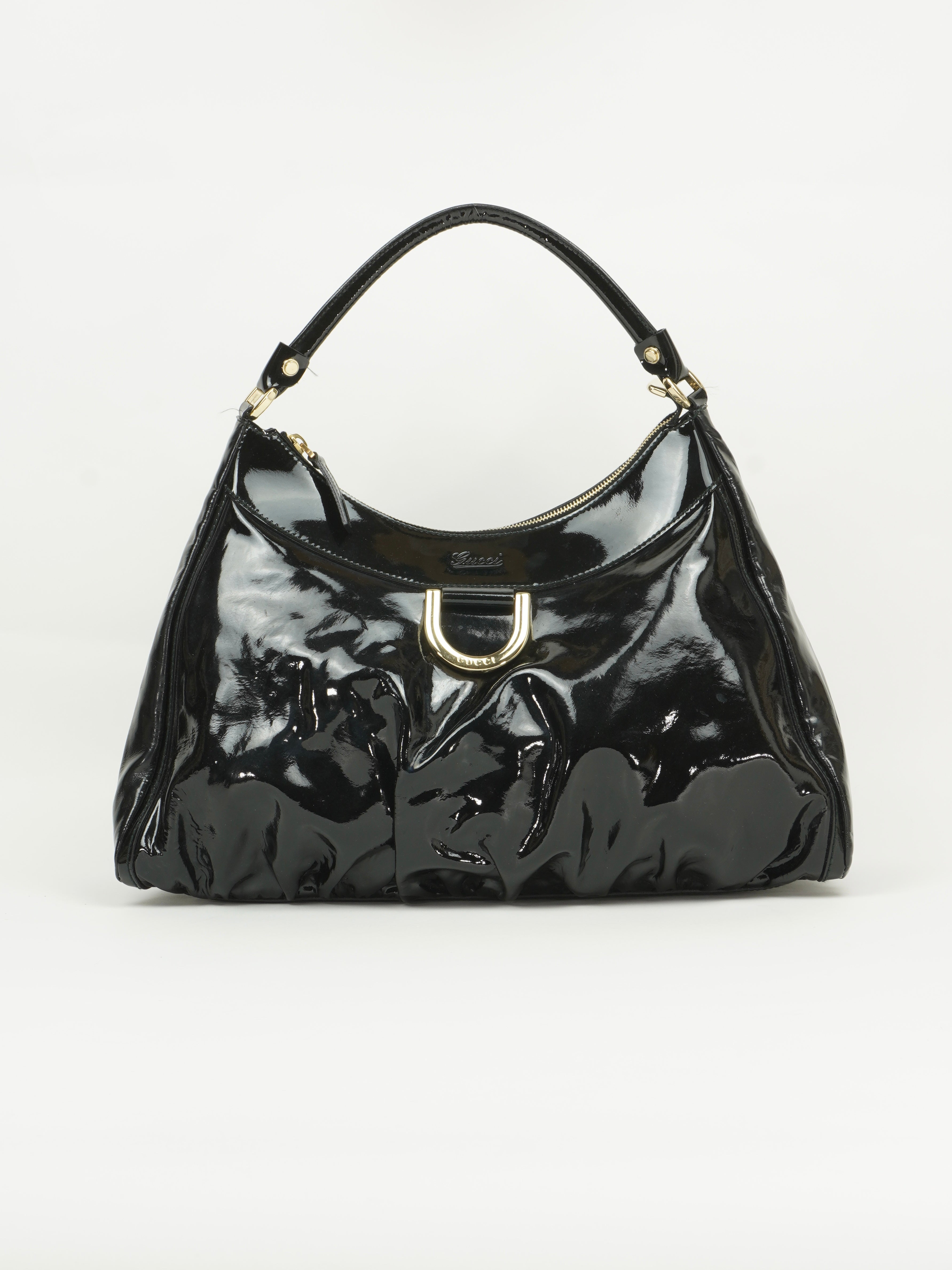 GUCCI PATENT LEATHER ABBEY BAG