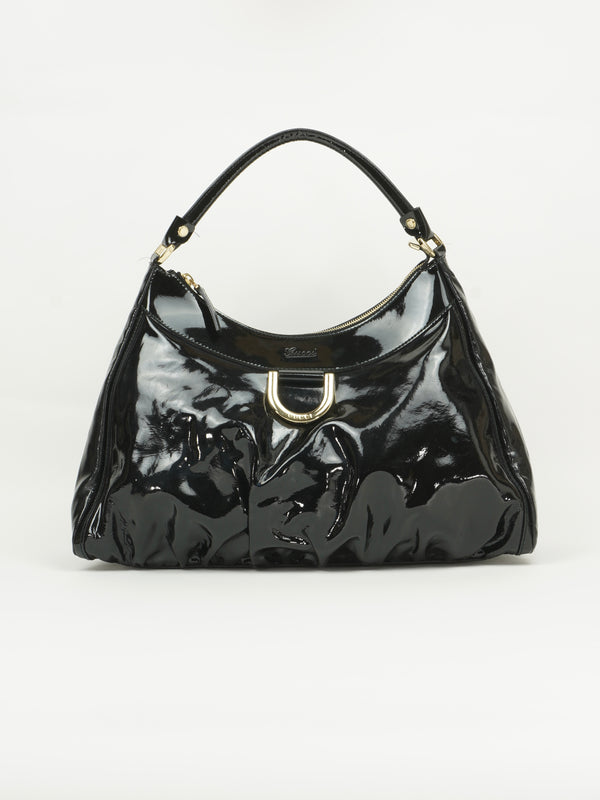GUCCI PATENT LEATHER ABBEY BAG