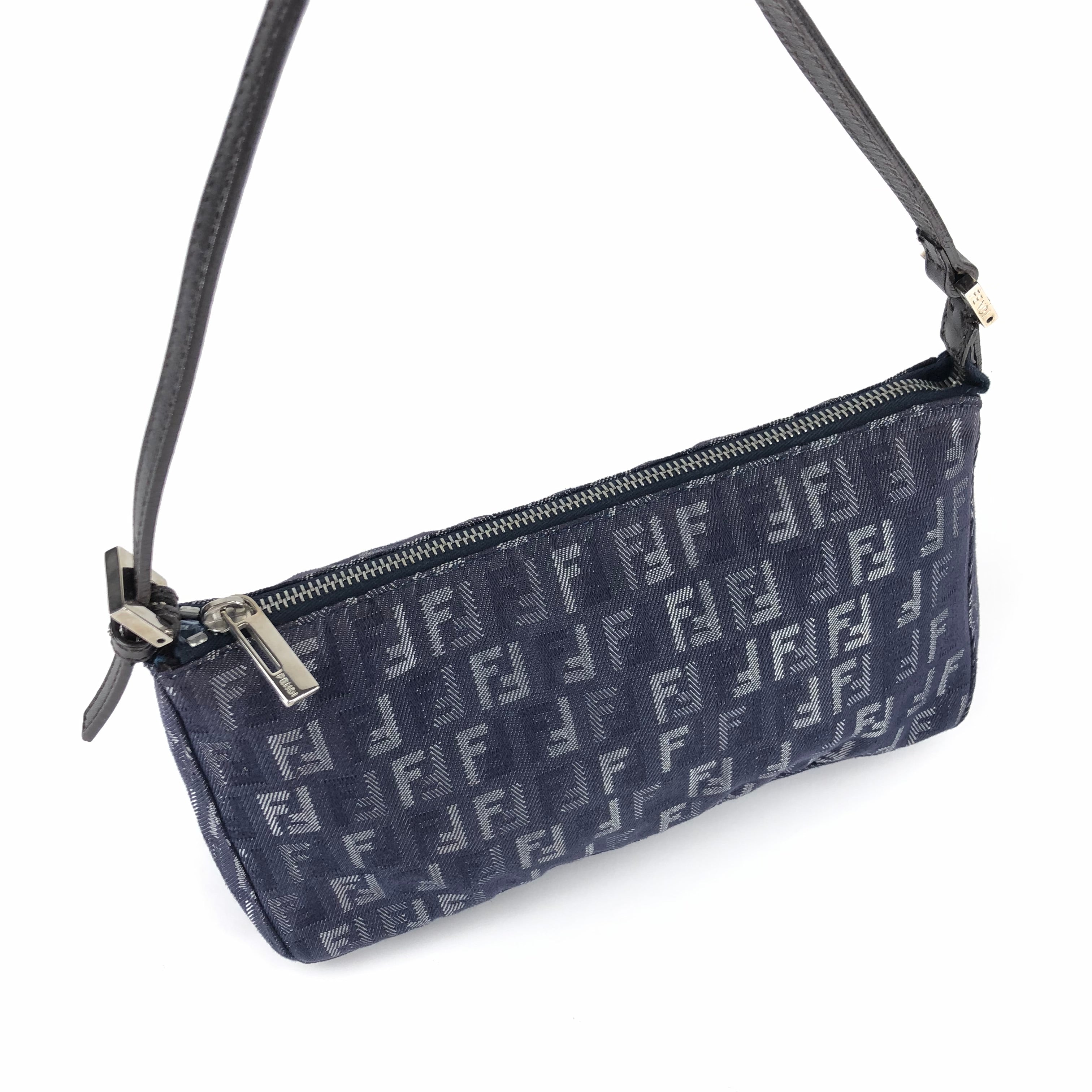 FENDI DENIM ZUCCA SHOULDER BAG