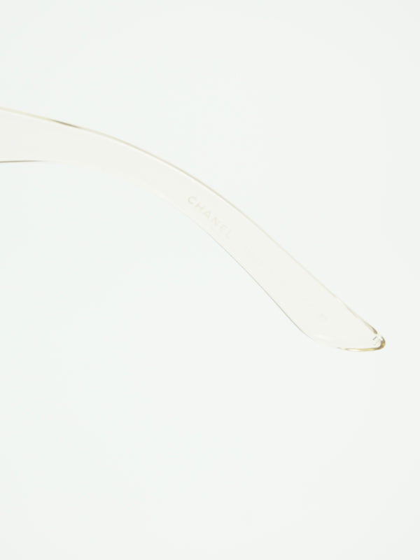 CHANEL RIMLESS CC LOGO SUNGLASSES