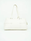 CHRISTIAN DIOR LEATHER BAG WITH SILVER HARDWARE