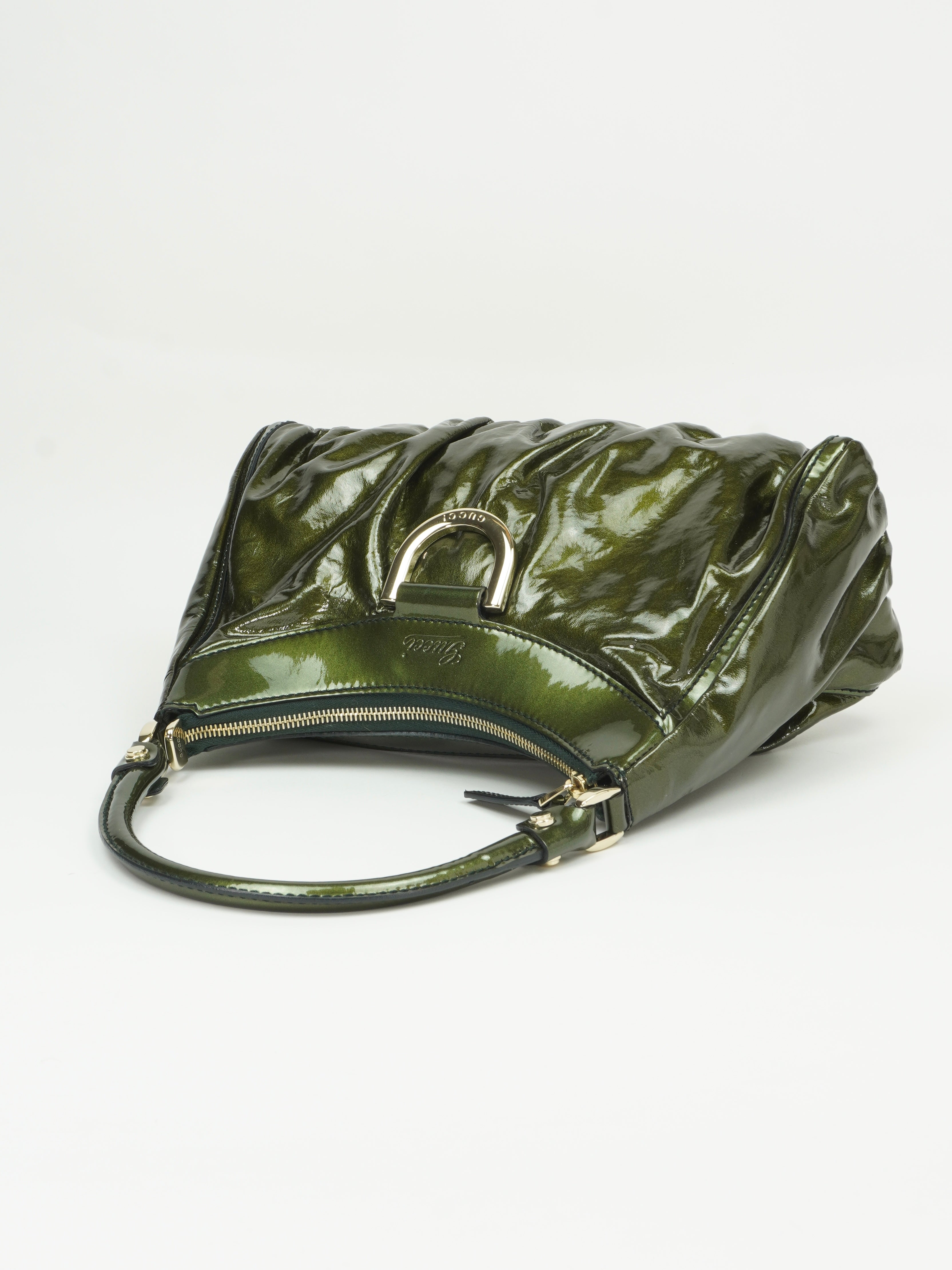 GUCCI PATENT LEATHER ABBEY BAG