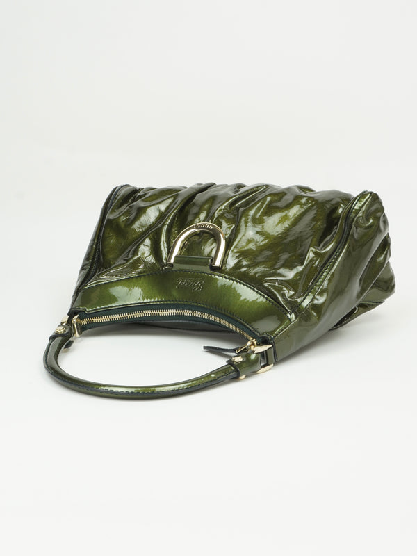 GUCCI PATENT LEATHER ABBEY BAG