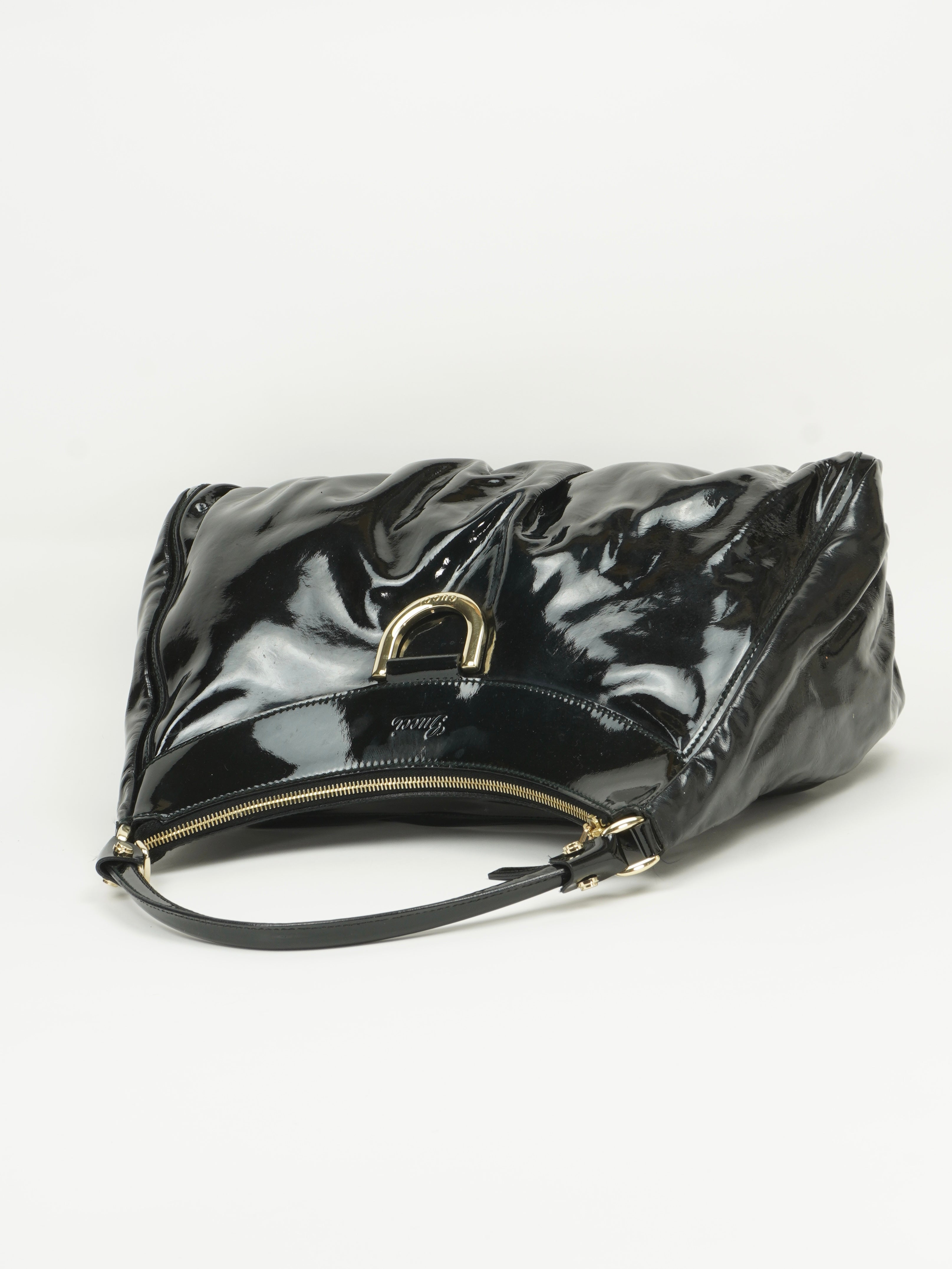 GUCCI PATENT LEATHER ABBEY BAG