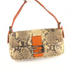 FENDI SELLERIA PYTHON BAGUETTE BAG