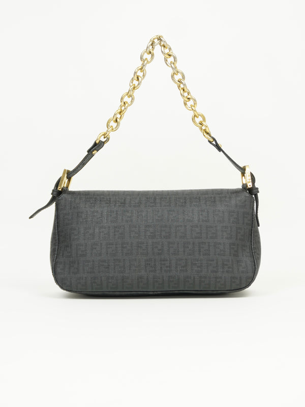 FENDI MONOGRAM CHAIN BAGUETTE