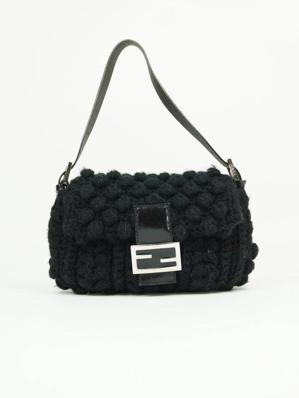 FENDI CASHMERE WOOL BAGUETTE