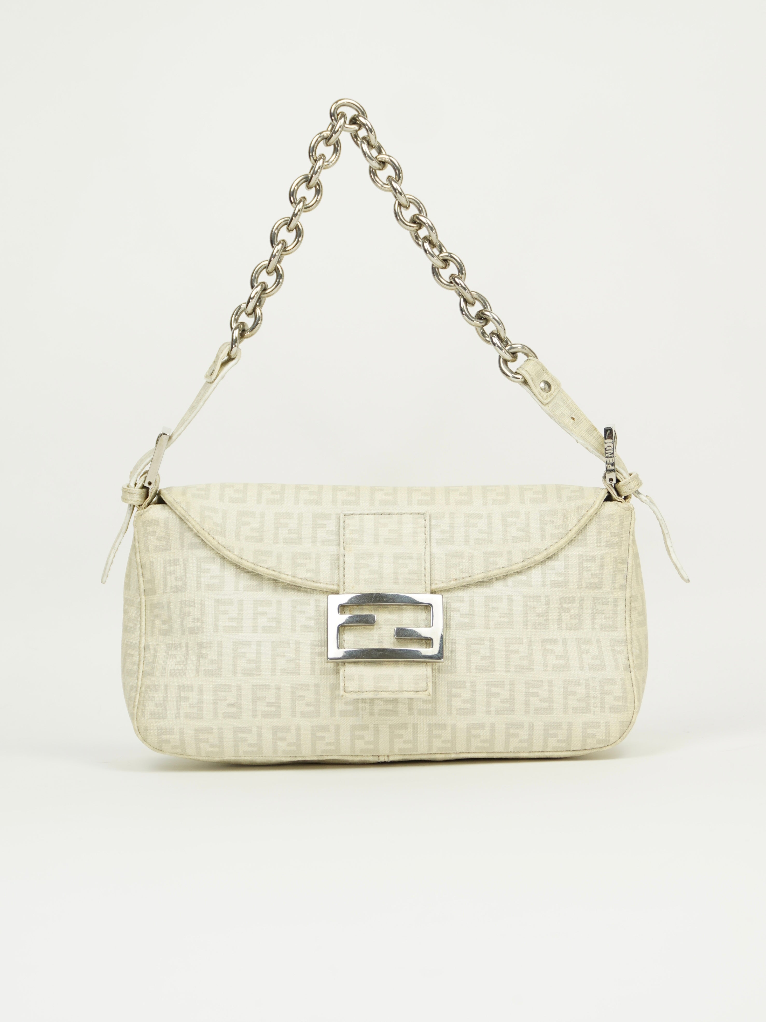 FENDI MONOGRAM CHAIN BAGUETTE