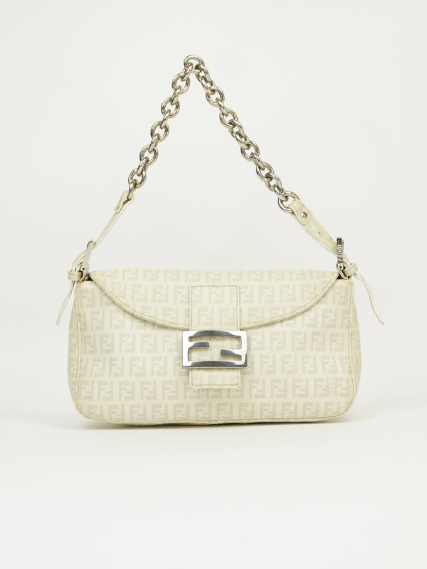 FENDI MONOGRAM CHAIN BAGUETTE